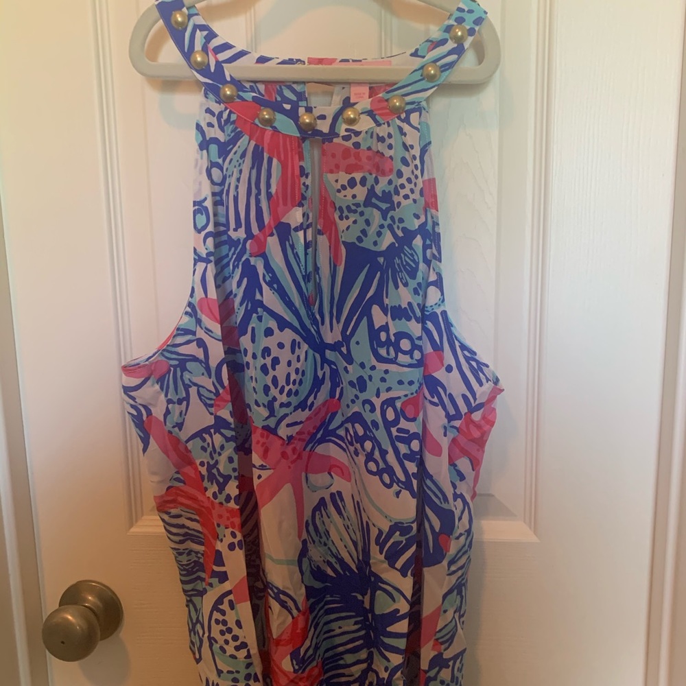 Lilly Pulitzer silk top XL